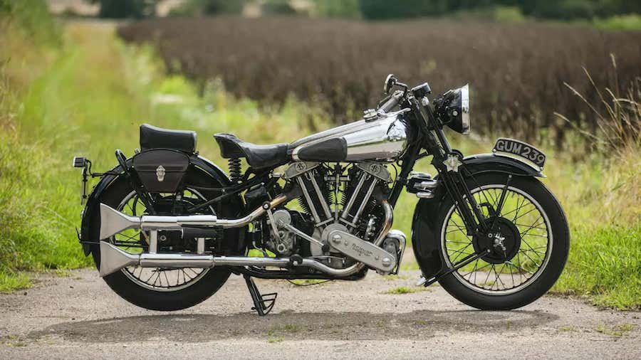 Extremely Rare 1938 Brough Superior SS100 Heads To Auction In November 2023