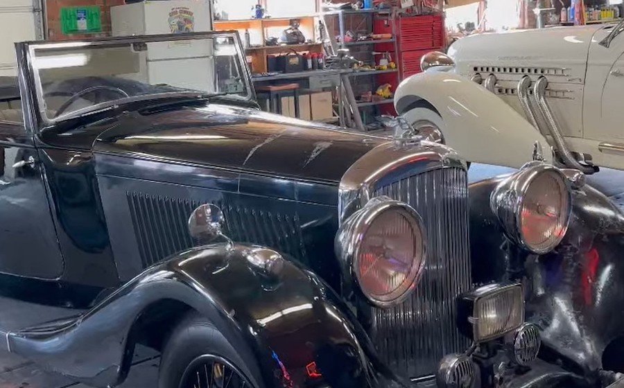 1936 Bentley Drophead Coupe Hidden for 50 Years Is an Incredible Barn Find