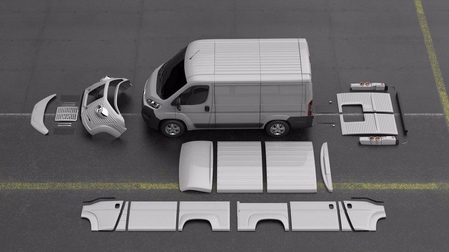 Body kit transforms new Citroën Jumper into a classic type H van