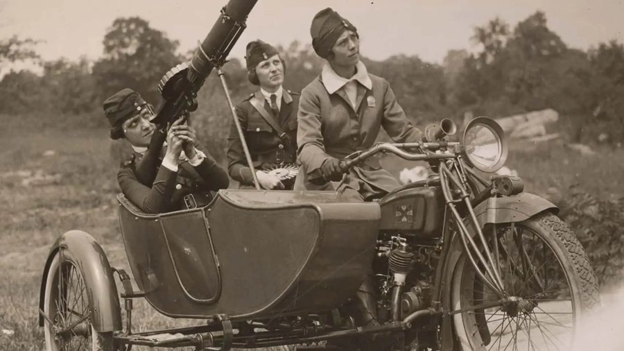 Check Out How Badass This Women's Machine Gun Motorcycle Squad Is