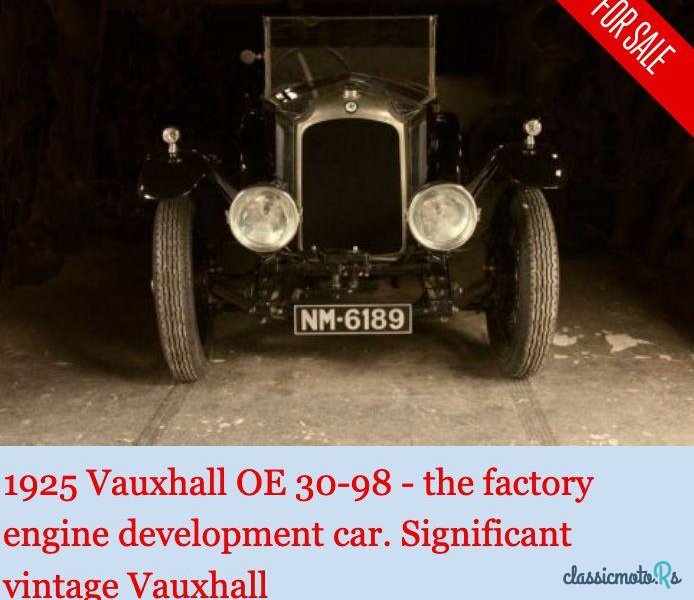 1925' Vauxhall 30-98 Oe Velox photo #1