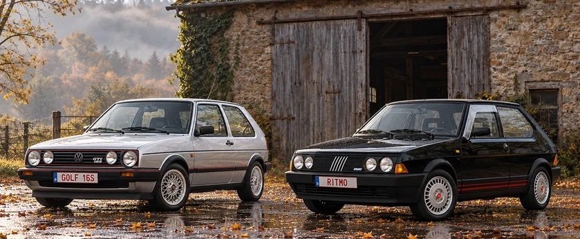Fiat Ritmo Abarth 130 TC vs Volkswagen Golf GTI 16S