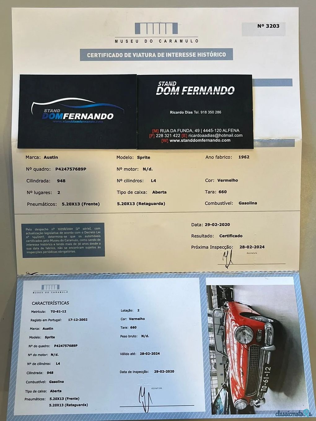 1962' Austin-Healey Sprite Mk II photo #6