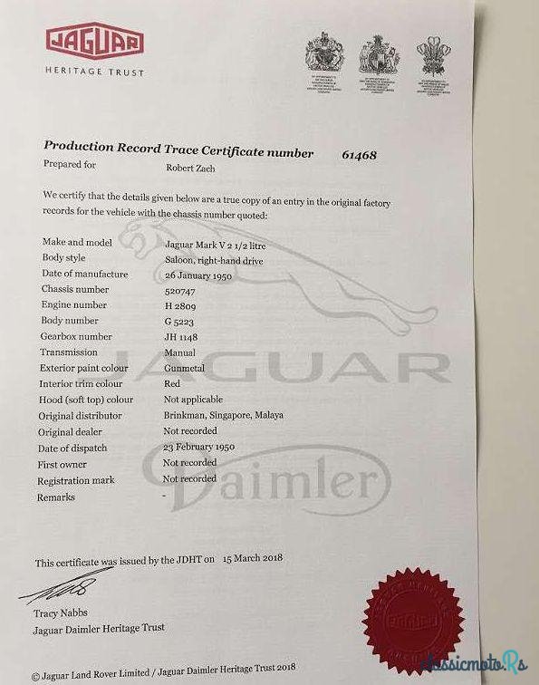 1950' Jaguar photo #3