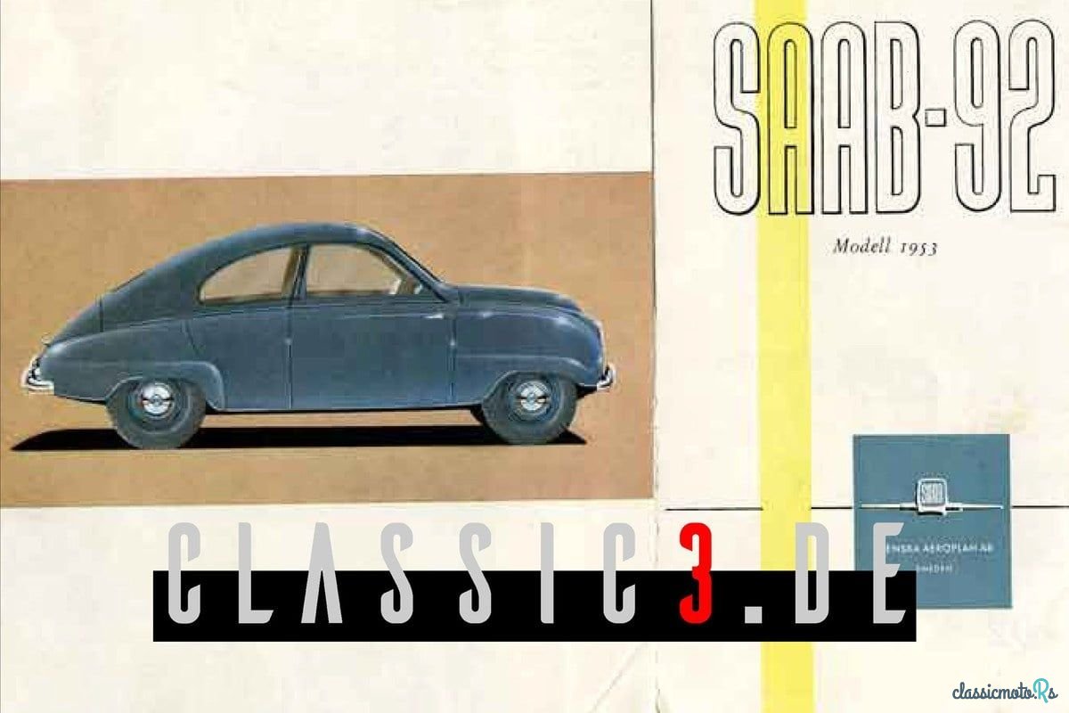 1953' Saab 92 photo #2
