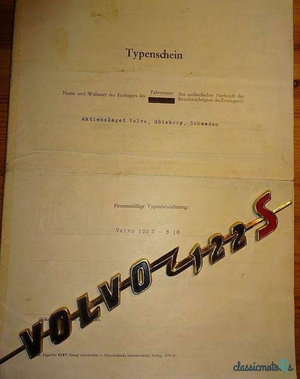 1964' Volvo 122S photo #3