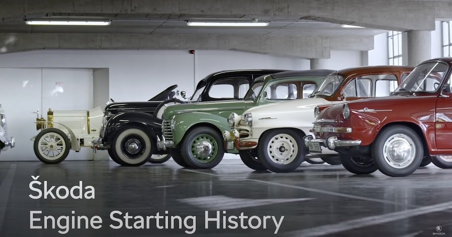 Watch Skoda's History Of Car Starters From Hand Cranks To Hands-Free
