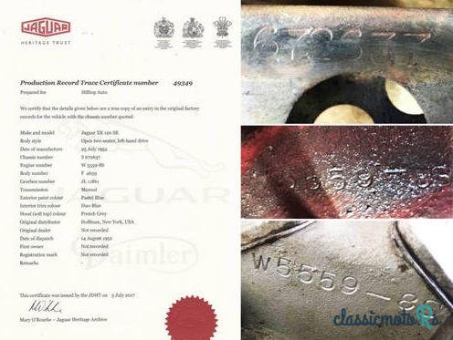 1952' Jaguar Xk120 Se photo #1