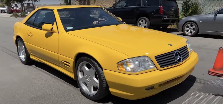 See Rare Mercedes-Benz SL500 From The 90s Get Detailed By A Pro