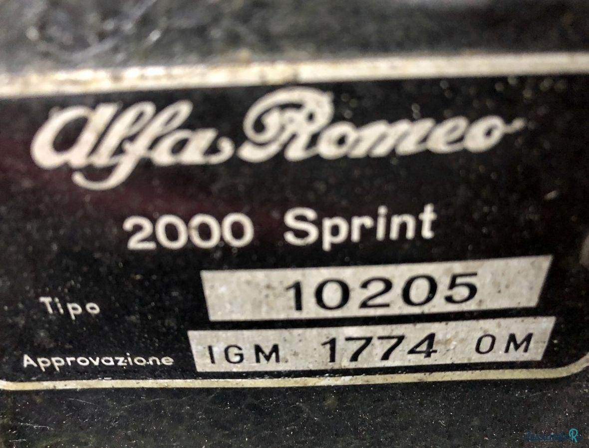 1962' Alfa Romeo 2000 Sprint Coupé photo #4
