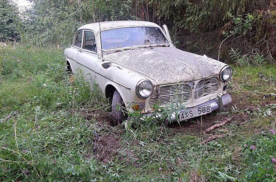 Volvo Amazon Abandoned in the Woods 30 Years Ago Roars Back to Life