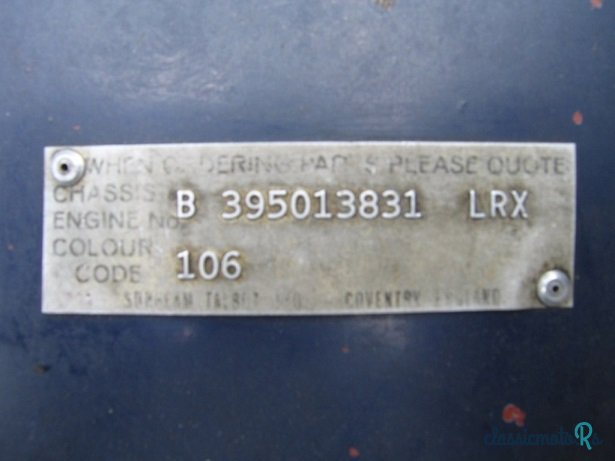 1967' Sunbeam Alpine photo #5