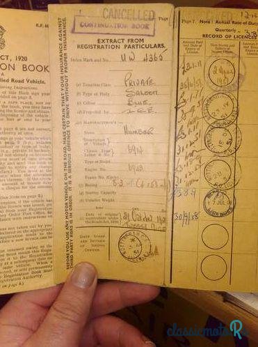 1929' Humber 9/28 photo #3