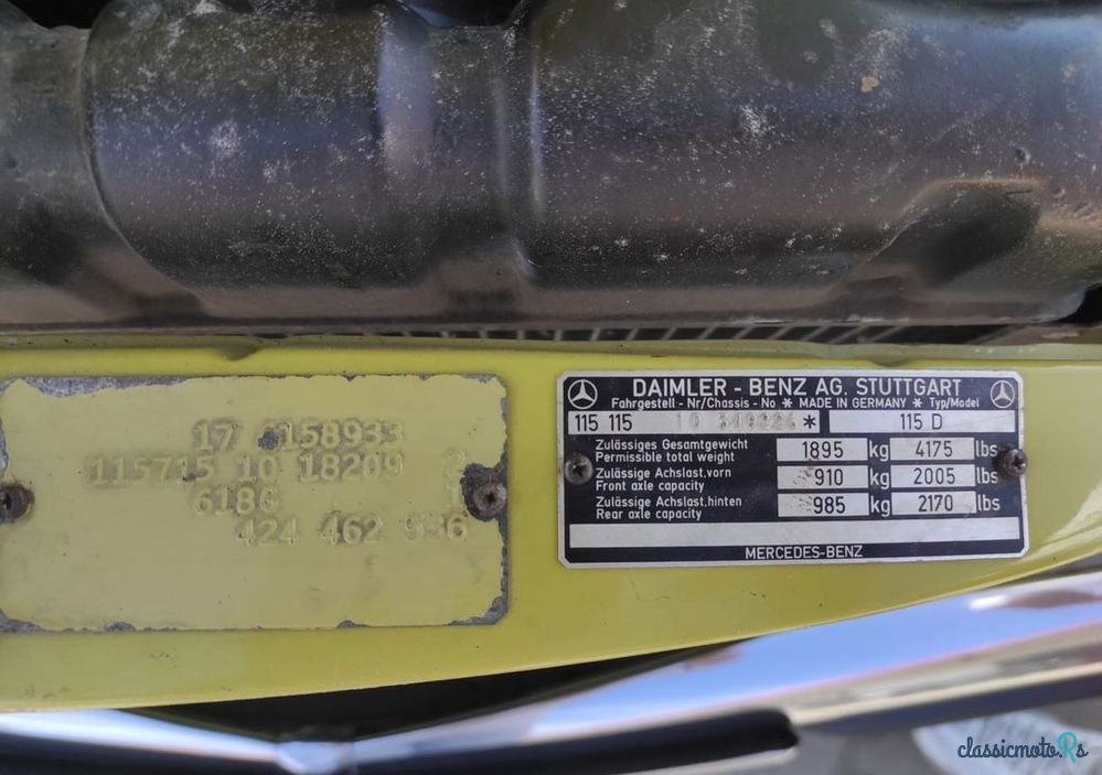 1974' Mercedes-Benz 115D photo #6