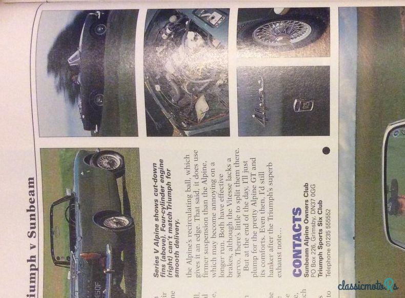 1968' Sunbeam Alpine Gt photo #3