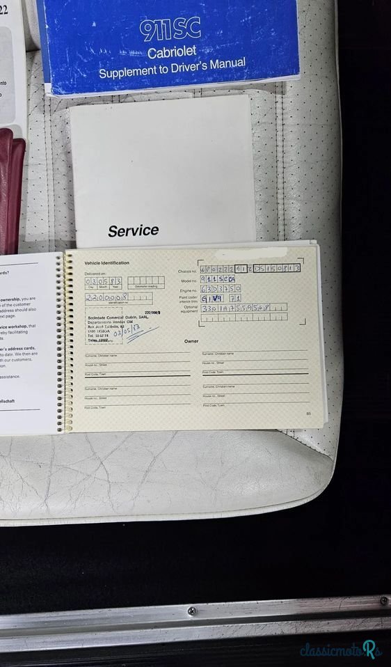 1983' Porsche 911 Sc 3.0 Cabriolet photo #4