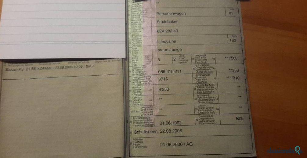 1962' Studebaker Hawk GT photo #5