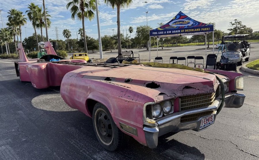 Elvis Presley’s legendary “Guitar Car” comes to the U.S. after decades overseas
