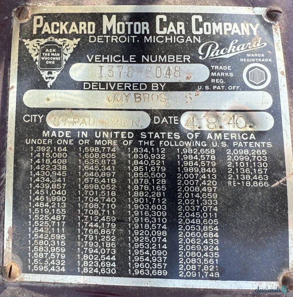 1940' Packard Super 8 photo #2