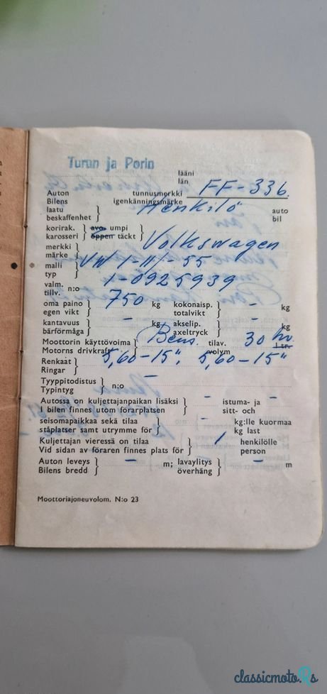 1955' Volkswagen Garbus photo #6