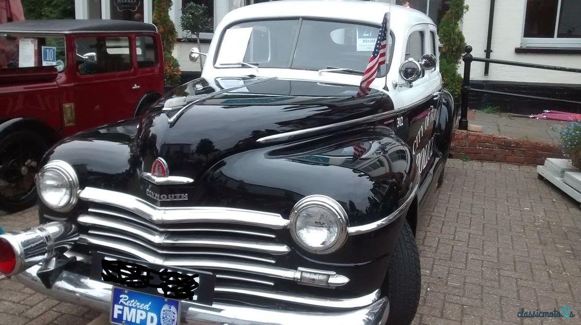 1948' Plymouth P15 Police Package photo #1