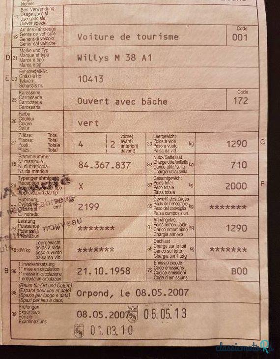 1960' Jeep Willys M38 A1 photo #1