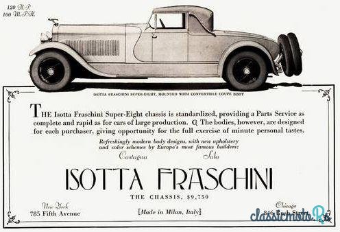 1929' Isotta Fraschini Castagna Imperial Convertible photo #2