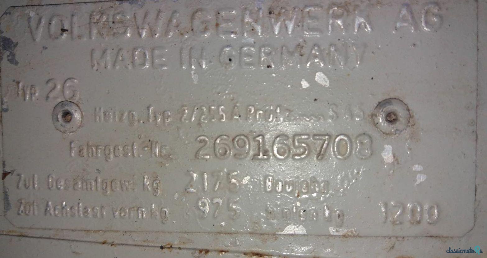 1969' Volkswagen Camper T2 Pick Up photo #2