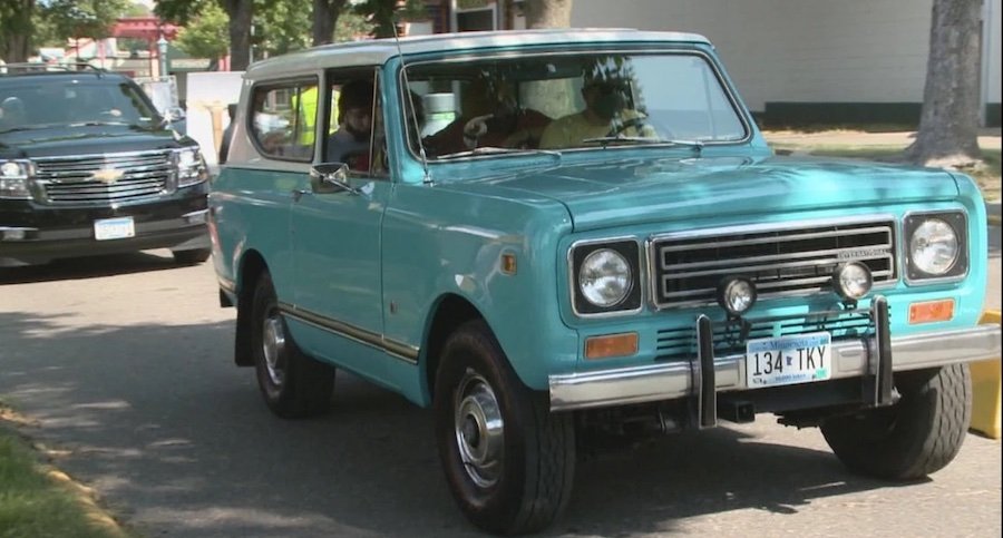 This is VP candidate Tim Walz's 1970 International Harvester Scout