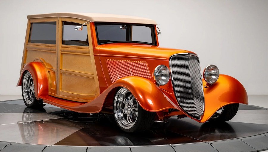 Award Winning Hercules Body '33 Ford Woodie Cost $200K To Build, Selling for Cheaper