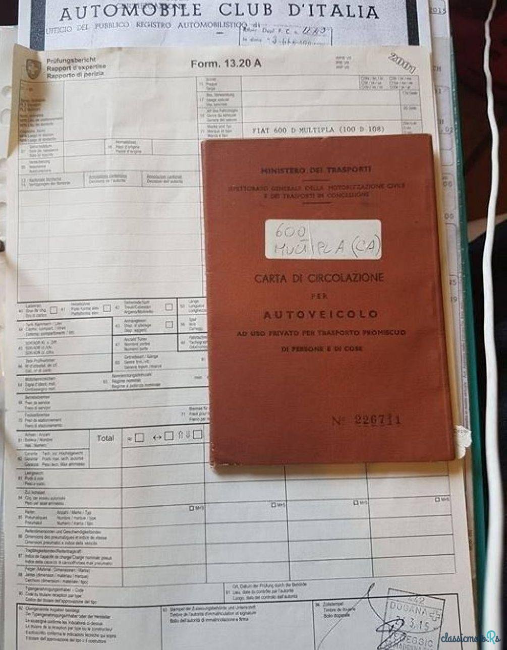 1962' Fiat 600 photo #1