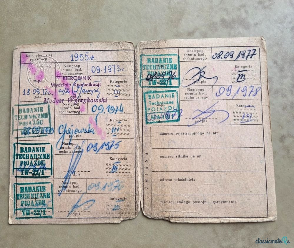 1954' Warszawa M-20 photo #6