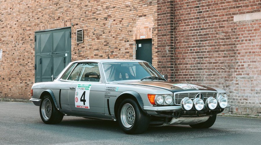 1979 Mercedes-Benz 450 SLC 5.0 Has Rally History Written on It, Is for Sale at Auction