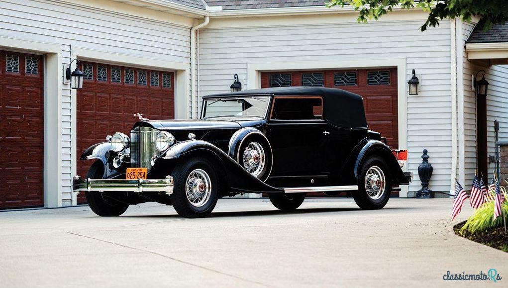 1933' Packard Twelve Convertible Victoria photo #2