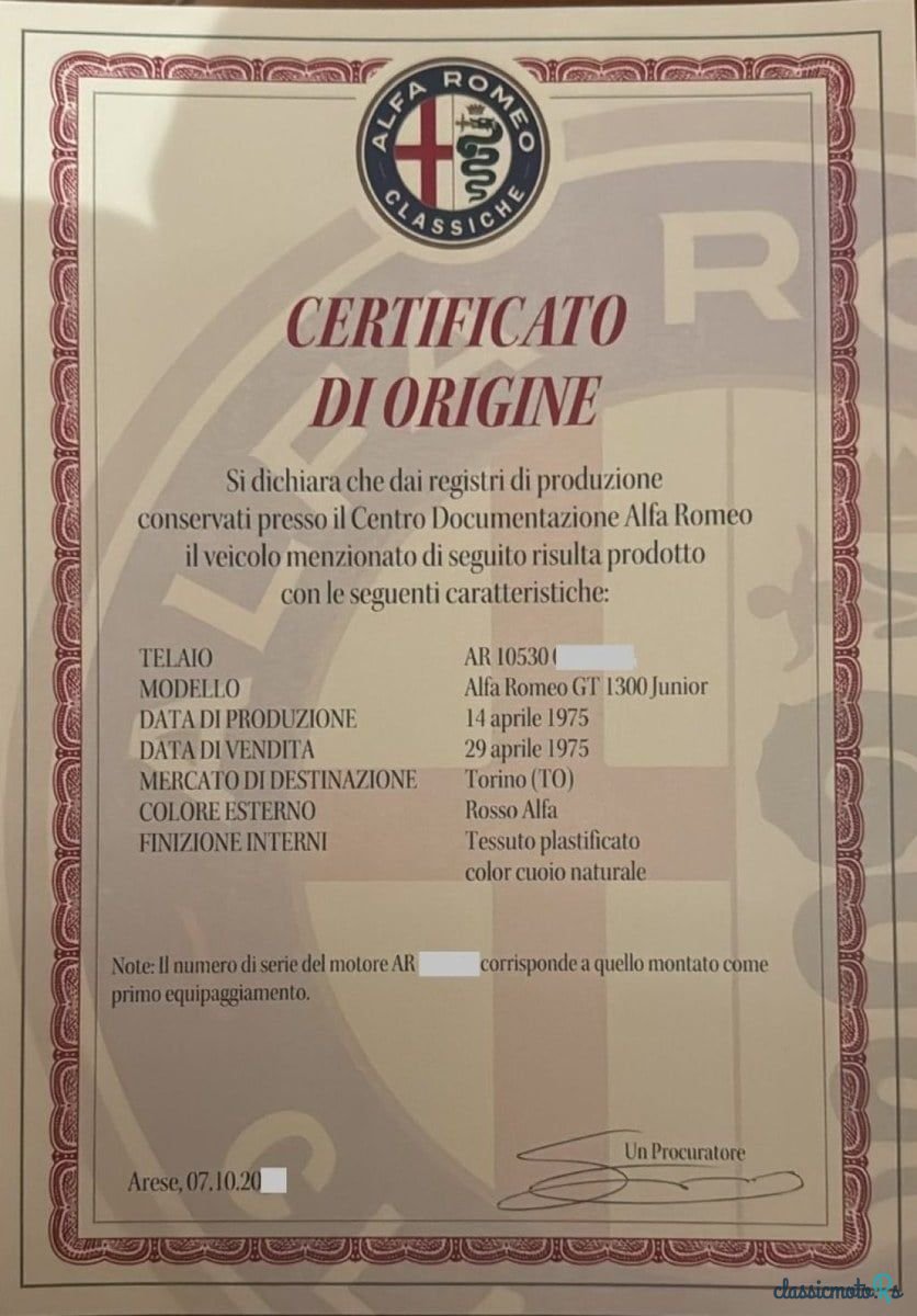 1975' Alfa Romeo GT photo #2