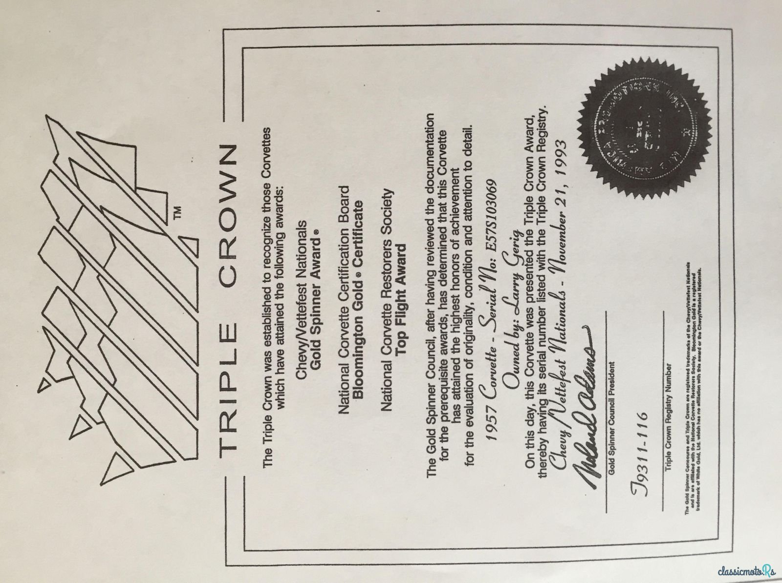 1957' Chevrolet Corvette photo #3