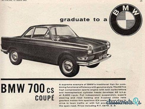 1961' BMW 700 Cs photo #5