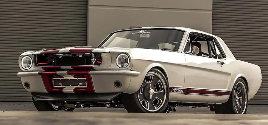 This Gorgeous 1965 Ford Mustang Hides A Tesla Heart. The Handling Is Wild
