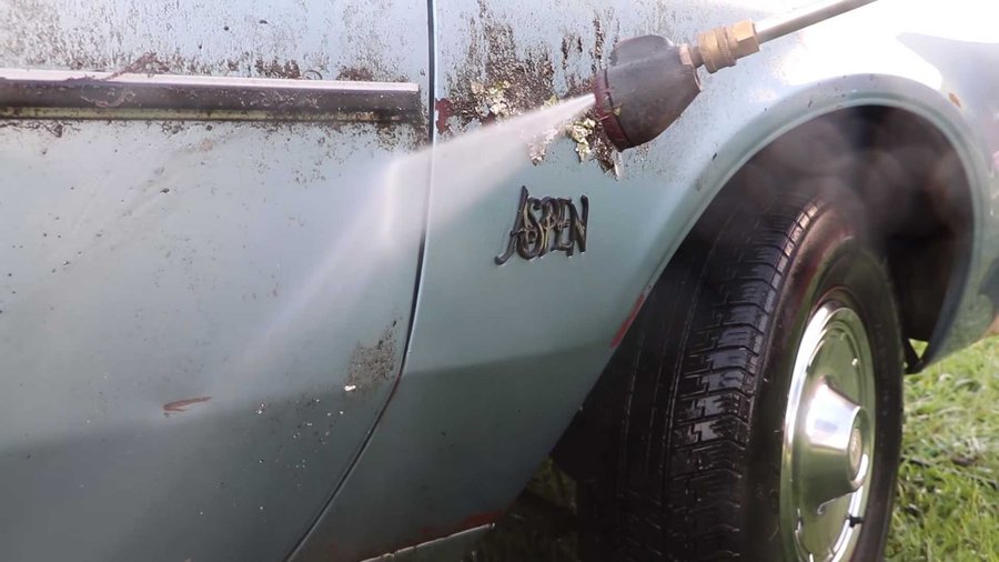 Abandoned Dodge Aspen Gets New Life With Some Power Washing Love