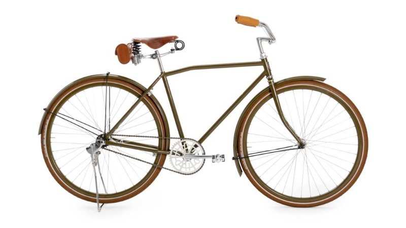 Harley-Davidson bicycle is from the early 20th century – or at least it looks that way.
