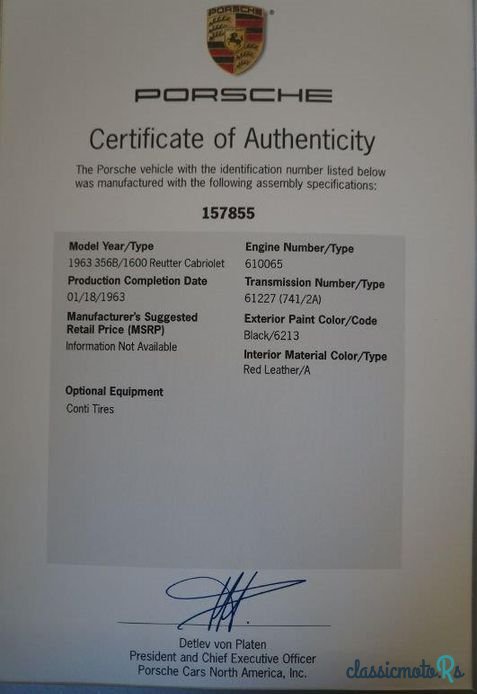 1963' Porsche 356 photo #5