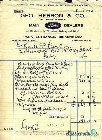 1956' Ford Anglia 100E D/L photo #3