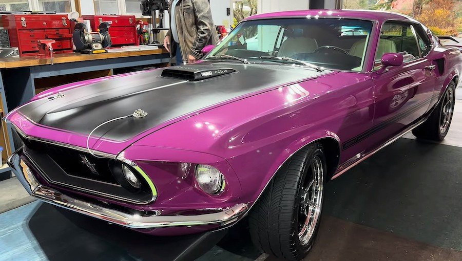1969 Ford Mustang Mach 1 Cobra Jet Is a Rare Gem in Special-Order Purple Paint