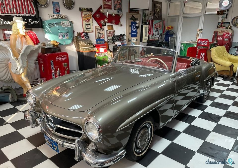 BBT Chrome Fender Side Mirrors For Mercedes Benz 190 SL – Pair, Classic Retro Style