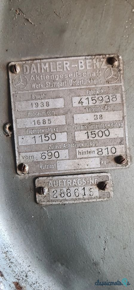 1938' Mercedes-Benz photo #2