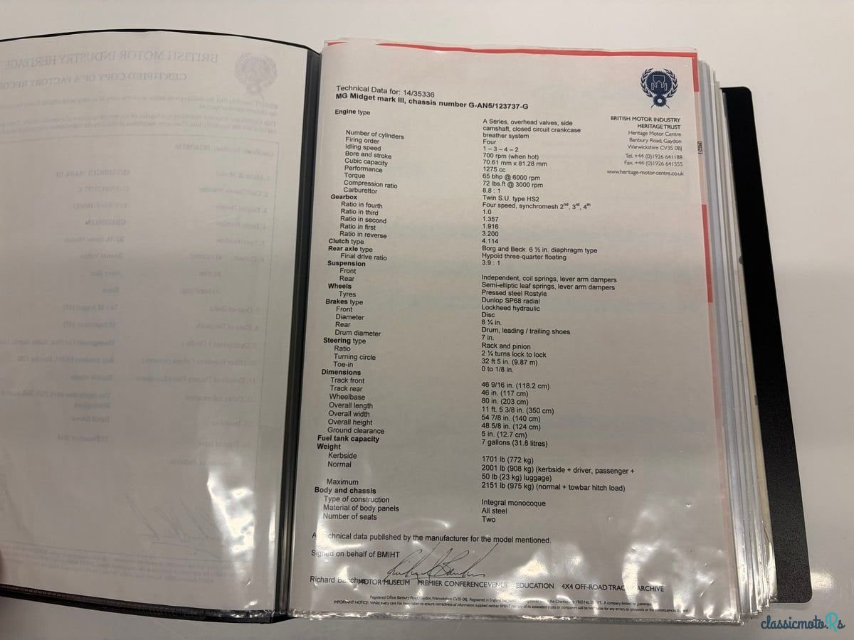 1972' MG Midget photo #6