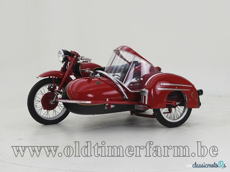 1953' Moto Guzzi Falcone + Sidecar '53 CH2607 photo #1