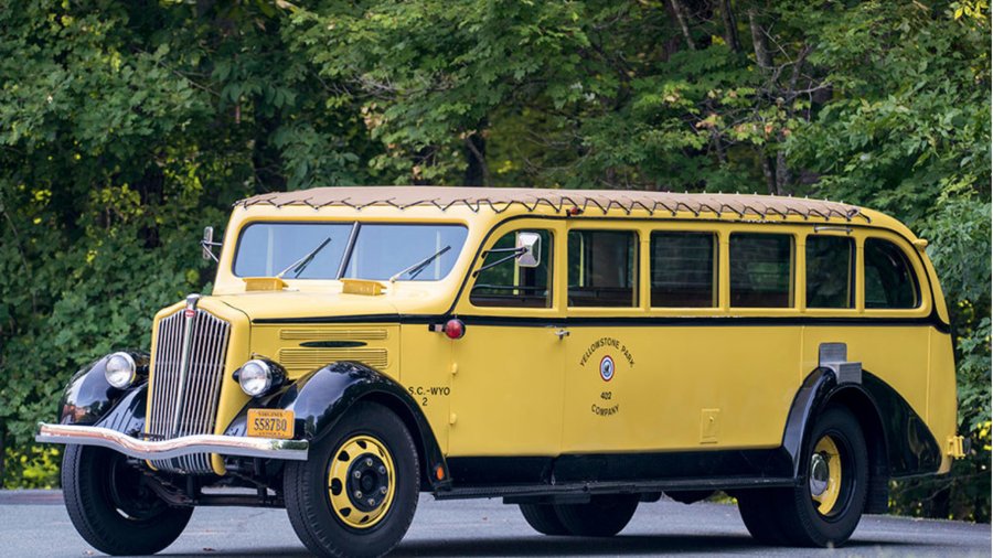 For sale: This 1937 Yellowstone tour bus is the ultimate party cruiser