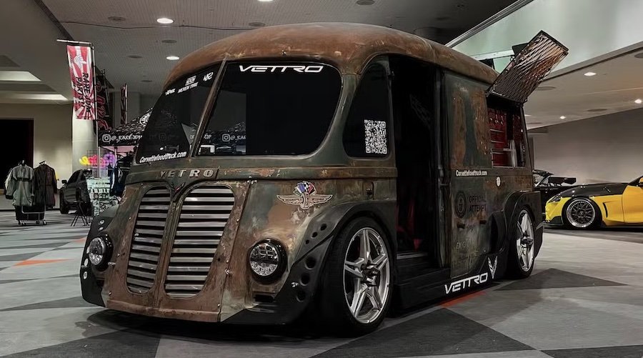 Rusty-Looking Food Truck Is Really A C8 Corvette, And It's Going For A Crazy Record