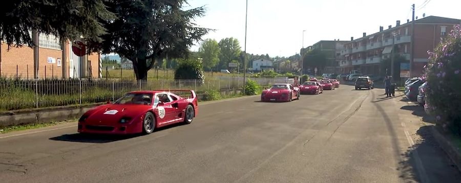 Dear God, 30 F40s Blasted Through Italy For Ferrari's First Legacy Tour